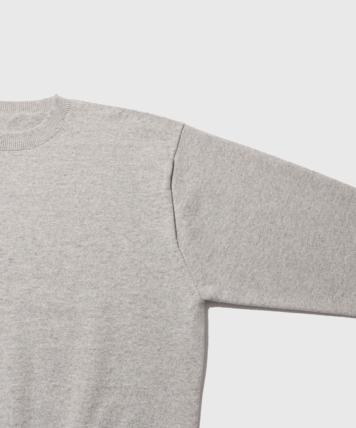 ADAM ET ROPE'（アダムエロペ）の「【Yonetomi/ヨネトミ】RIGID CASHMERE SWEATER P/O <TOP GRAY>（ニット/セーター・メンズ・グレー・2/3/4）」の6枚目の写真