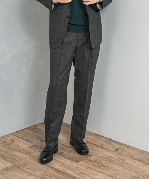 URBAN RESEARCH DOORS（アーバンリサーチドアーズ）の「LIFE STYLE TAILOR　フラノパンツ（スラックス・メンズ・GRAY-CH/BROWN・44/46/48/50）」の16枚目の写真