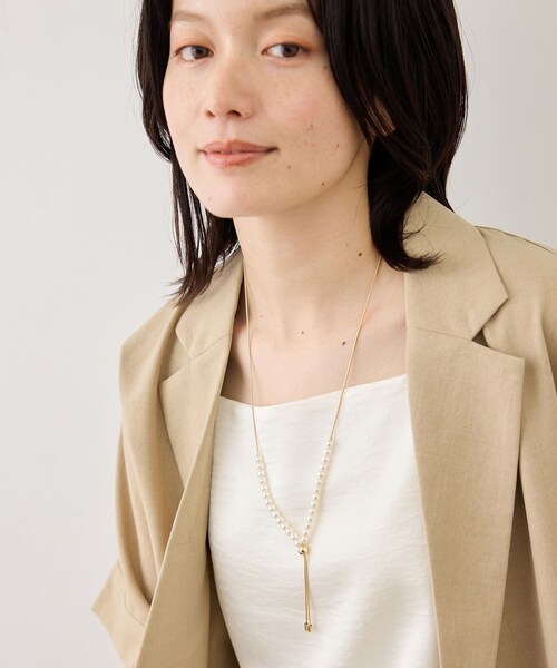 ROPE' PICNIC(ロペピクニック)の「上下2WAYパールネックレス(ネックレス・レディース・ゴールド/その他・F)」の7枚目の写真
