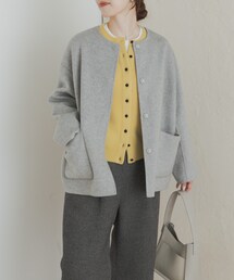 URBAN RESEARCH DOORS | ウールリバーノーカーラミドルコート(その他アウター)