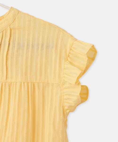 ROPE' PICNIC(ロペピクニック)の「【KIDS/キッズ】ピンタックギャザーブラウス(シャツ/ブラウス・キッズ・ブラック/ホワイト/クリーム・L/M/S)」の14枚目の写真