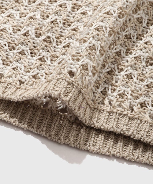 ADAM ET ROPE'(アダムエロペ)の「【Allege/アレッジ】Lace Vest(ベスト・メンズ・ダークブラウン/ベージュ・3/4)」の11枚目の写真