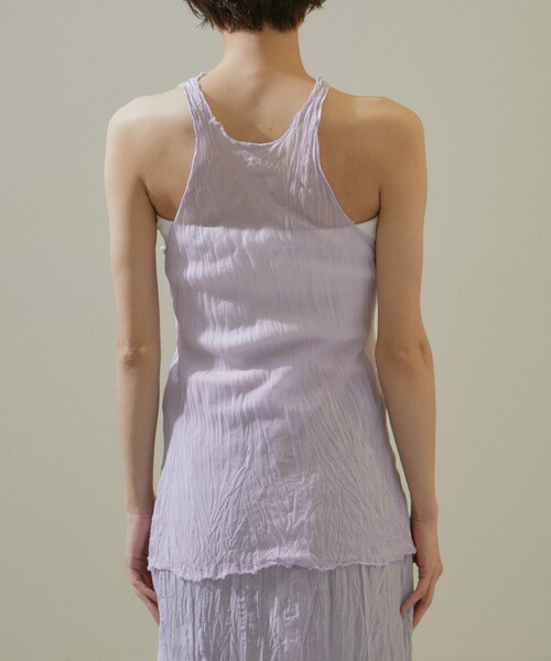 ADAM ET ROPE'（アダムエロペ）の「【Gabriela Coll Garments】クラッシュドタフタタンクトップ（タンクトップ・レディース・パープル系・0/1）」の16枚目の写真