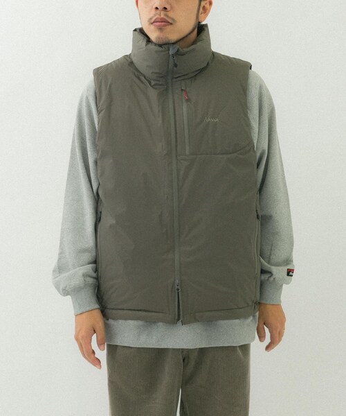 EKAL（エカル）の「NANGA　AURORA TEX STAND COLLAR DOWN VEST（その他アウター・メンズ・M.GRY/BLK・M/L）」の16枚目の写真