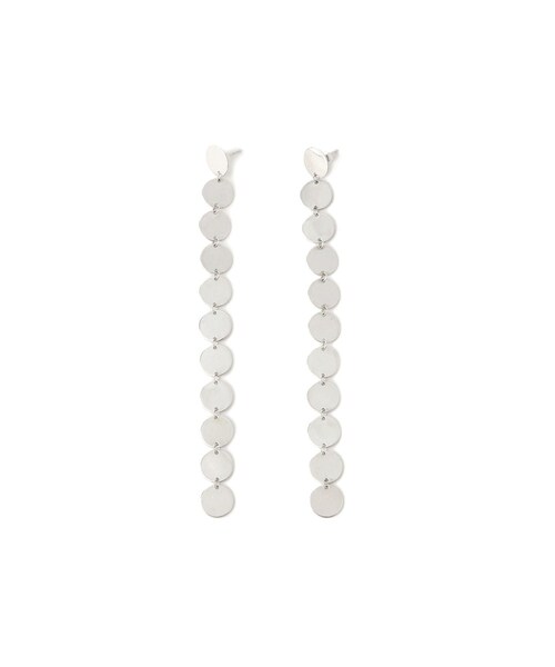 ADAM ET ROPE'(アダムエロペ)の「【SASKIA DIEZ(サスキア ディッツ)】PAILLETTES EARRINGS MULTI LONG(ピアス(両耳用)・レディース・シルバー・F)」の2枚目の写真