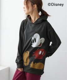 nissen | 【ディズニー・ミッキー】でかプリントパーカー(スウェット)