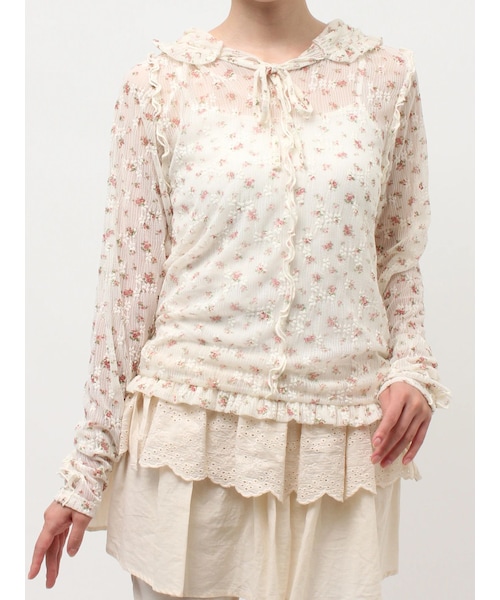 merry jenny（メリージェニー）の「rabbitレースフードtops（Tシャツ/カットソー・レディース・オフホワイト/アイボリー/ミントグリーン/ミックス・F）」の15枚目の写真