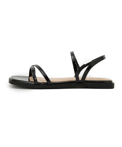 ROPE' PICNIC（ロペピクニック）の「スキニーストラップフラットサンダル（サンダル・レディース・オフホワイト/ブラック/シルバー/ゴールド・24.0/23.0）」の11枚目の写真
