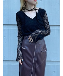 MURUA | カシュクールレーストップス(Tシャツ/カットソー)