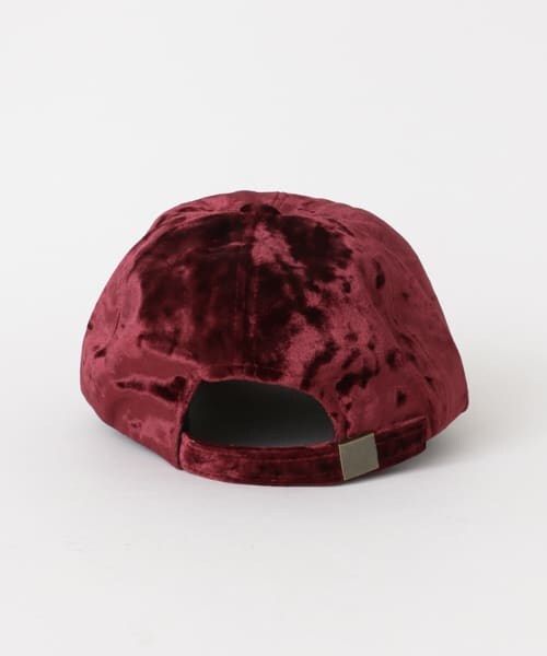 SENSE OF PLACE by URBAN RESEARCH(センスオブプレイスバイアーバンリサーチ)の「クラッシュベロアキャップ∴(キャップ・レディース・BORDEAUX/BLACK/BEIGE・one/One)」の7枚目の写真