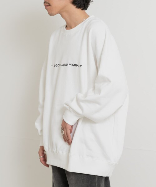 THE GOODLAND MARKET（ザグッドランドマーケット）の「ザ グッドランド マーケット　THE GOODLAND LOGO SWEAT（スウェット・メンズ・D.BLUE/WHITE・M/L/XL）」の13枚目の写真