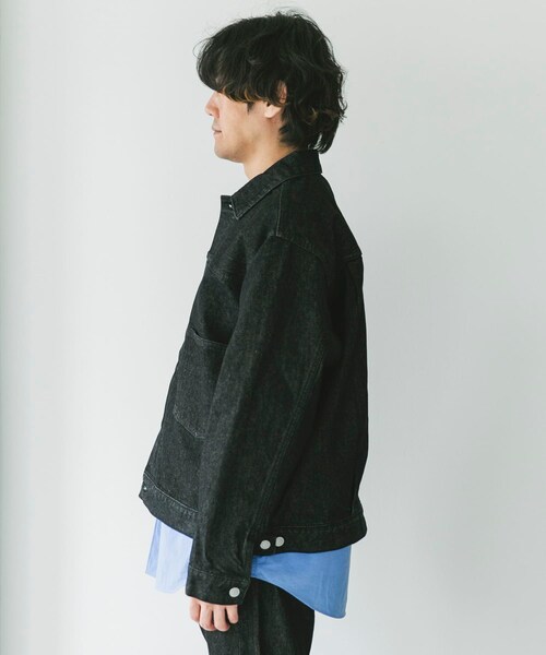URBAN RESEARCH DOORS（アーバンリサーチドアーズ）の「13.3oz デニムジャケット（デニムジャケット・メンズ・INDIGO/BLACK・M/L）」の13枚目の写真