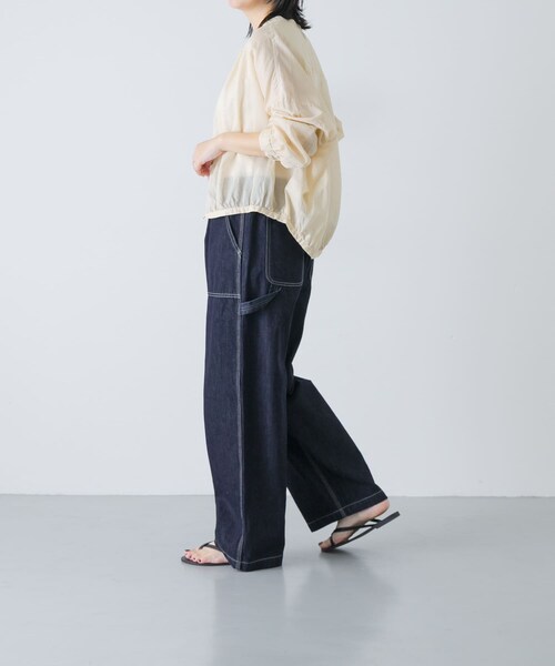 かぐれ(カグレ)の「Vlas Blomme シアーギャザーブラウス(シャツ/ブラウス・レディース・L BEIGE/BLACK・Free)」の16枚目の写真