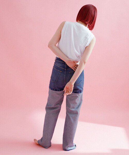 URBAN RESEARCH（アーバンリサーチ）の「『別注』ndx×URBS　EX Classic Nosleeve2（タンクトップ・レディース・VIOLET/C GREEN/CITRUS/ROCK DOVE/WHITE・S）」の7枚目の写真