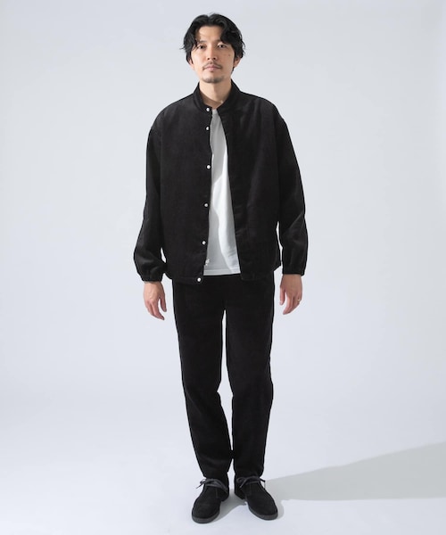 ZIPスタンドカラーコーデュロイジャケット『セットアップ対応』