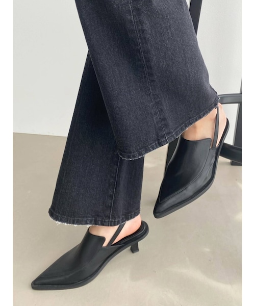 EMODA（エモダ）の「ハーフカバーカットシューズ（パンプス・レディース・ライトミックス/ブラック・S/M/L）」の4枚目の写真