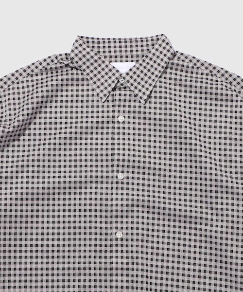 ADAM ET ROPE'（アダムエロペ）の「【KANEMASA FIL./カネマサフィル】36G Modest Check Shirt（シャツ/ブラウス・メンズ・ホワイト/グリーン・L/M）」の6枚目の写真
