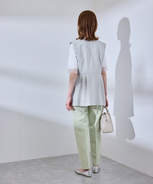 ROPE' PICNIC(ロペピクニック)の「【UV対応】【リネンライク・シリーズ】ペプラムジレベスト/通勤・セットアップ対応(ベスト・レディース・グレー/グレー系/ダークブラウン/ネイビー・38)」の14枚目の写真