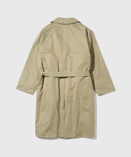 ADAM ET ROPE'(アダムエロペ)の「【blurhms/ブラームス】Cotton Gabardine Trench Coat(ダウンジャケット/コート・メンズ・カーキ・3/4)」の14枚目の写真