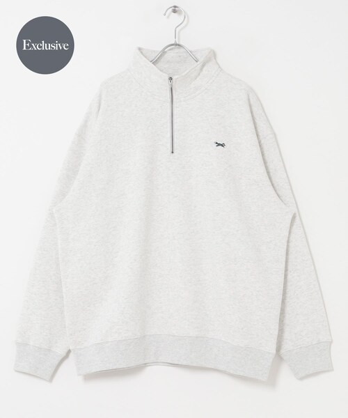 URBAN RESEARCH DOORS(アーバンリサーチドアーズ)の「『別注』PENNEYS×DOORS THE FOX ハーフジップスウェット(スウェット・メンズ・ASH GRAY/CHARCOAL/PURPLE・M/L/XL)」の8枚目の写真