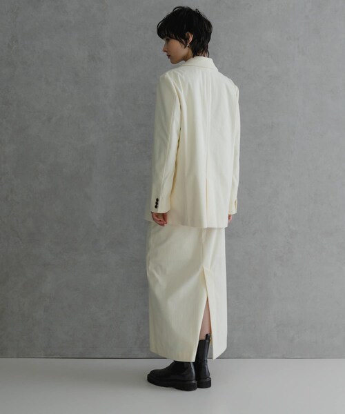 URBAN RESEARCH（アーバンリサーチ）の「トリコットコーデュロイジャケット（テーラードジャケット・レディース・BROWN/OFF WHITE・FREE）」の22枚目の写真