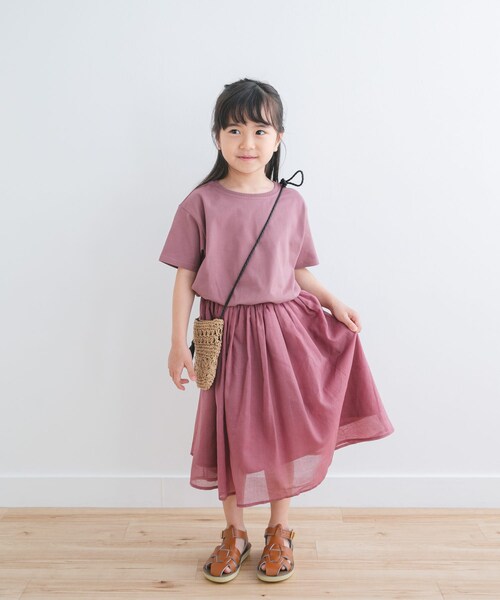 URBAN RESEARCH DOORS(アーバンリサーチドアーズ)の「『親子リンク』『UR TECH』ボイルドッキングワンピース(KIDS)(ワンピース・キッズ・BORDER/PINK・105/120/135)」の20枚目の写真