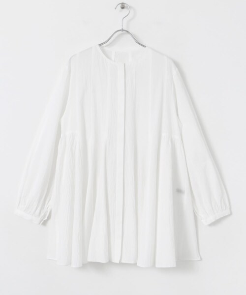 URBAN RESEARCH ROSSO（アーバンリサーチロッソ）の「ボリュームフレアートップス（シャツ/ブラウス・レディース・off/green・FREE）」の9枚目の写真