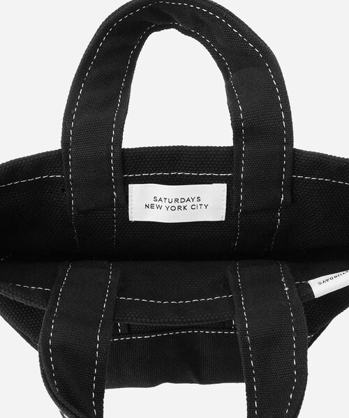 Saturdays NYC(サタデーズ ニューヨークシティ )の「Canvas Mini Tote Bag(トートバッグ・レディース・ブラック/キミドリ/ネイビー/レッド/イエロー・F)」の13枚目の写真