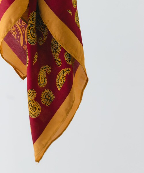 RODE SKO（ロデスコ）の「ドットペイズリースカーフ（バンダナ/スカーフ・レディース・NAVY/BORDEAUX/GREEN・one）」の18枚目の写真