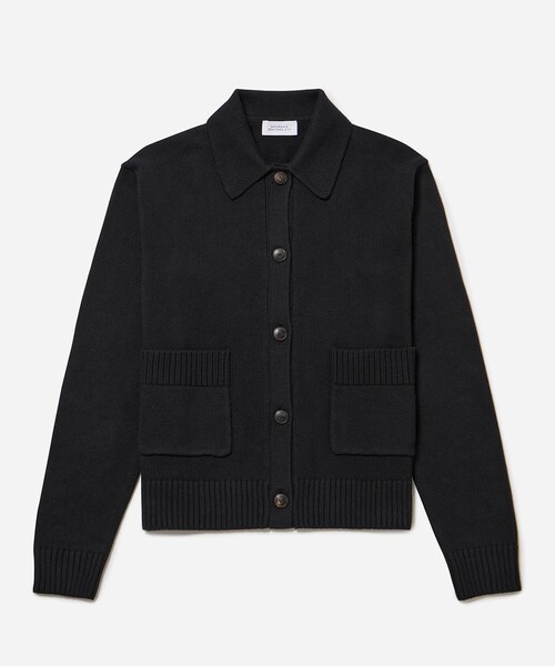 Saturdays NYC（サタデーズ ニューヨークシティ ）の「Halle Cardigan（カーディガン/ボレロ・レディース・グレー/ブラック・M/S）」の2枚目の写真