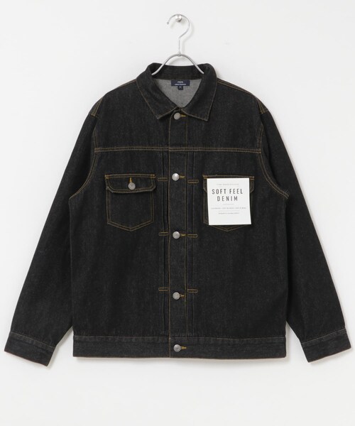 ITEMS URBANRESEARCH（アイテムズ アーバンリサーチ）の「『セットアップ対応』SOFT FEEL DENIM 2NDジャケット（デニムジャケット・メンズ・BLACK/GRAY/INDIGO BLU・M/L）」の12枚目の写真