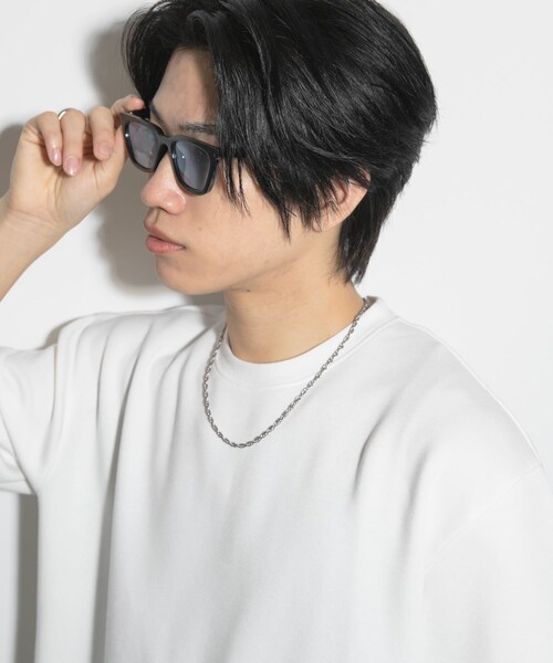 SENSE OF PLACE by URBAN RESEARCH(センスオブプレイスバイアーバンリサーチ)の「キャットアイサングラス(メガネ・メンズ・BLK×BLU/BLACK/CLR BRN・one)」の8枚目の写真