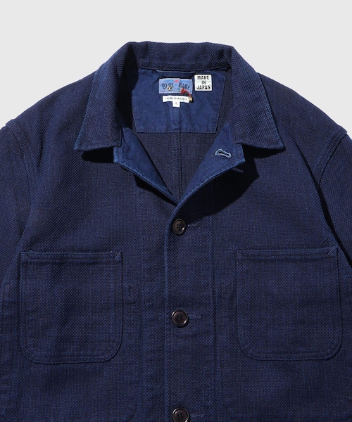 ADAM ET ROPE'（アダムエロペ）の「【BLUE BLUE JAPAN/ブルーブルージャパン】ホンアイニジュウオリサシコカバーオール（カバーオール・メンズ・ネイビー・L/XL）」の5枚目の写真