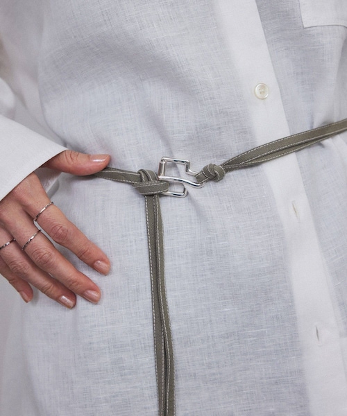 ADAM ET ROPE'（アダムエロペ）の「【AXEP（アクセップ）】mini buckle silver（ベルト・レディース・シルバー・F）」の22枚目の写真