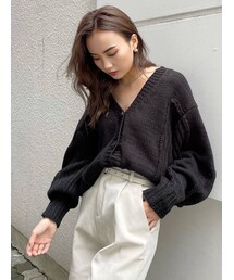 EMODA | スイッチングチャンキーカーディガン(カーディガン/ボレロ)