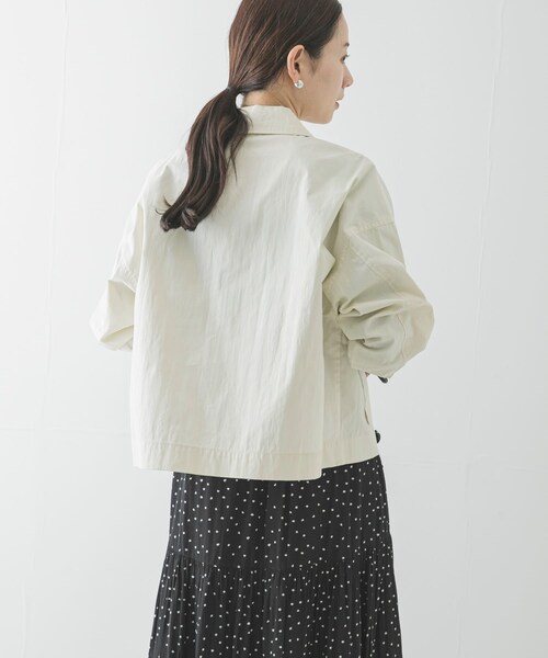URBAN RESEARCH（アーバンリサーチ）の「コットンナイロンジップブルゾン（ブルゾン・レディース・KHAKI/IVORY・FREE）」の6枚目の写真