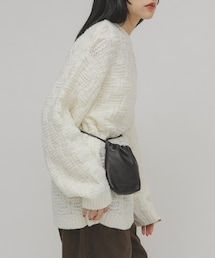 KBF | グリッドパターンニット(ニット/セーター)