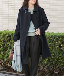 ショールカラー2WAYロングコート