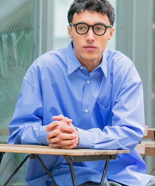 URBAN RESEARCH（アーバンリサーチ）の「new basic　THOMAS MASON OVER SHIRTS（シャツ/ブラウス・メンズ・ROYAL/WHITE/GREGE/LT BLUE/STRIPE/COCOA・S/M/L/XL）」の4枚目の写真