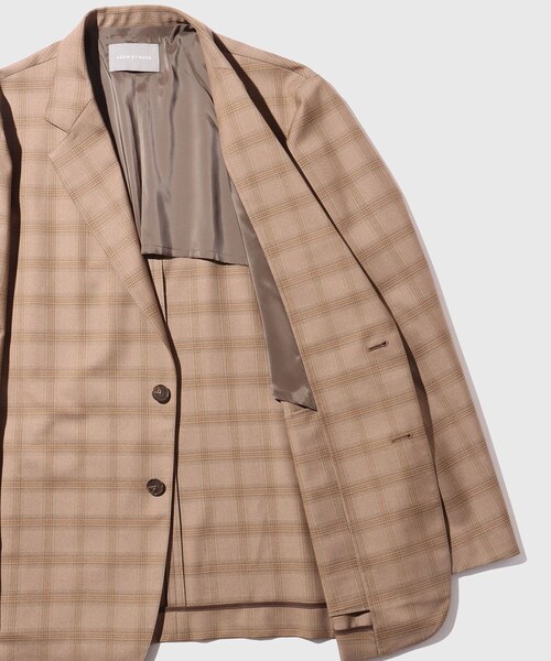 ADAM ET ROPE'（アダムエロペ）の「【DELEGANT】 コンフォート テーラードジャケット / セットアップ対応（テーラードジャケット・メンズ・ブラック/チャコール/ブラウン系・L/M/S）」の15枚目の写真