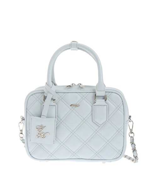 EATME（イートミー）の「キルティングミニBAG（ハンドバッグ・レディース・アイボリー/ブラック/ブルー・F）」の14枚目の写真