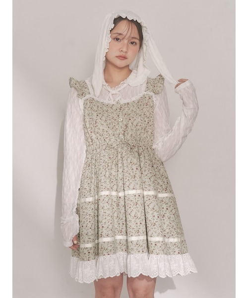 merry jenny（メリージェニー）の「rabbitレースフードtops（Tシャツ/カットソー・レディース・オフホワイト/アイボリー/ミントグリーン/ミックス・F）」の19枚目の写真