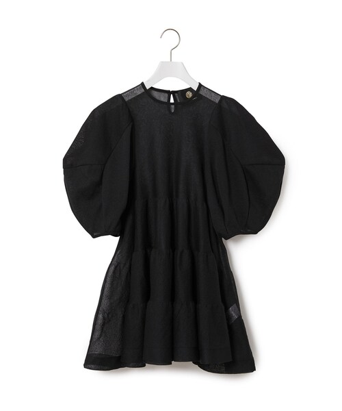 ADAM ET ROPE'（アダムエロペ）の「【Comfort embracement】別注 チュニック（シャツ/ブラウス・レディース・ブラック/ホワイト・F）」の6枚目の写真