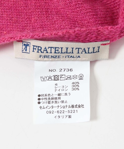 URBAN RESEARCH ROSSO（アーバンリサーチロッソ）の「Fratelli Talli　STOLE（バンダナ/スカーフ・レディース・FUSCHSIA/CHARCOAL・Free）」の9枚目の写真