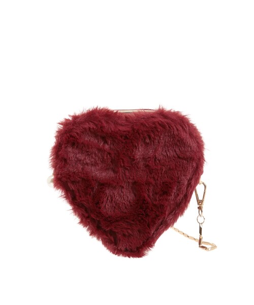 RESEXXY（リゼクシー）の「【Ghana】2wayハートポーチ（ショルダーバッグ・レディース・アイボリー/レッド・F）」の2枚目の写真