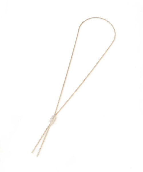 ADAM ET ROPE'(アダムエロペ)の「【EO(イオ)】Loop tie necklace(ネックレス・レディース・シルバー・F)」の6枚目の写真