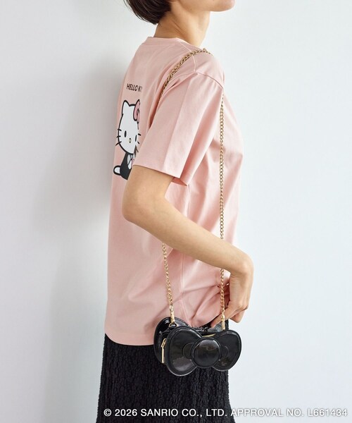 ROPE' PICNIC(ロペピクニック)の「【ROPE' PICNIC×ハローキティ】2WAYストラップ付きミニショルダーリボンバッグ(トートバッグ・レディース・ブラック/レッド・F)」の12枚目の写真