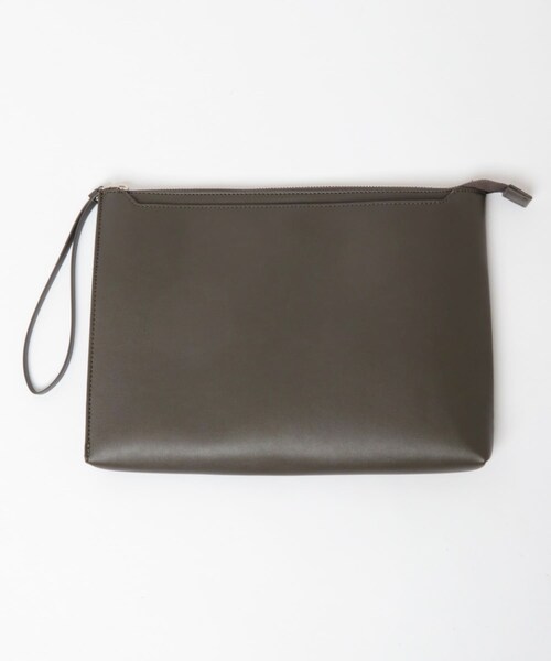 URBAN RESEARCH(アーバンリサーチ)の「PUレザークラッチバッグ(クラッチバッグ・メンズ・CHARCOAL/BLACK・FREE)」の6枚目の写真