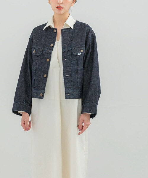 URBAN RESEARCH ROSSO(アーバンリサーチロッソ)の「『別注』Lee101×ROSSO NOCOLLAR SHORT JACKET(デニムジャケット・レディース・ONE WASH/USED・Short)」の19枚目の写真