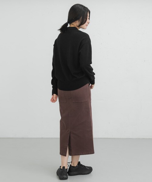 EKAL（エカル）の「ウールハイゲージニットカーディガン（カーディガン/ボレロ・レディース・ベージュ/モクグレー/ブラック・one）」の11枚目の写真